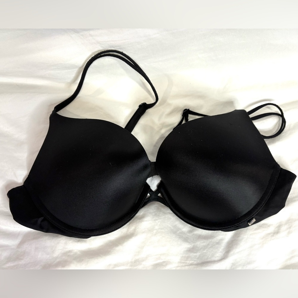 Victorias Secret Very Sexy Push Up Bra Black 36B Adjustable straps